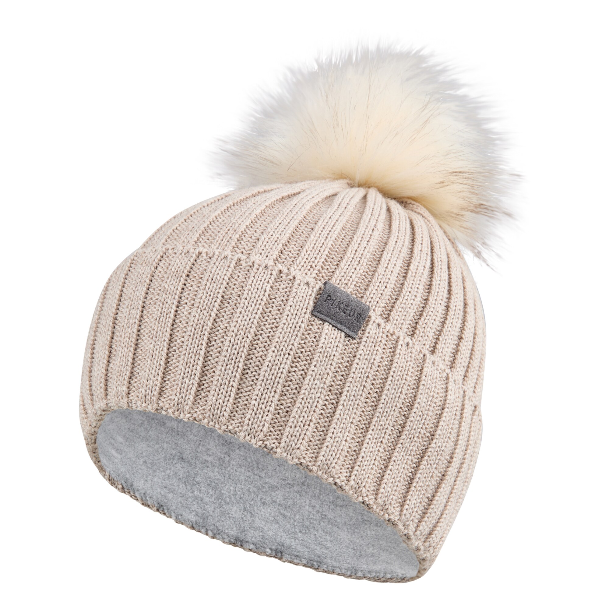 Pikeur Mössa Pompom Sports - Pale Grey