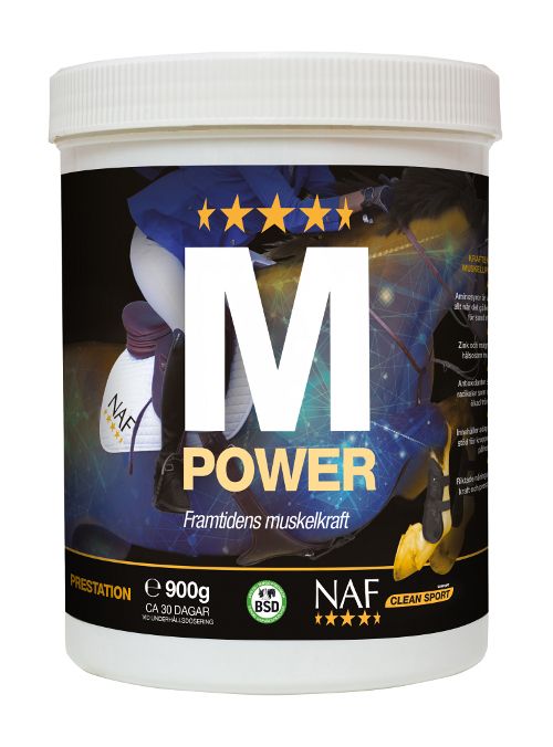NAF M power fodertillskott för hästens muskler