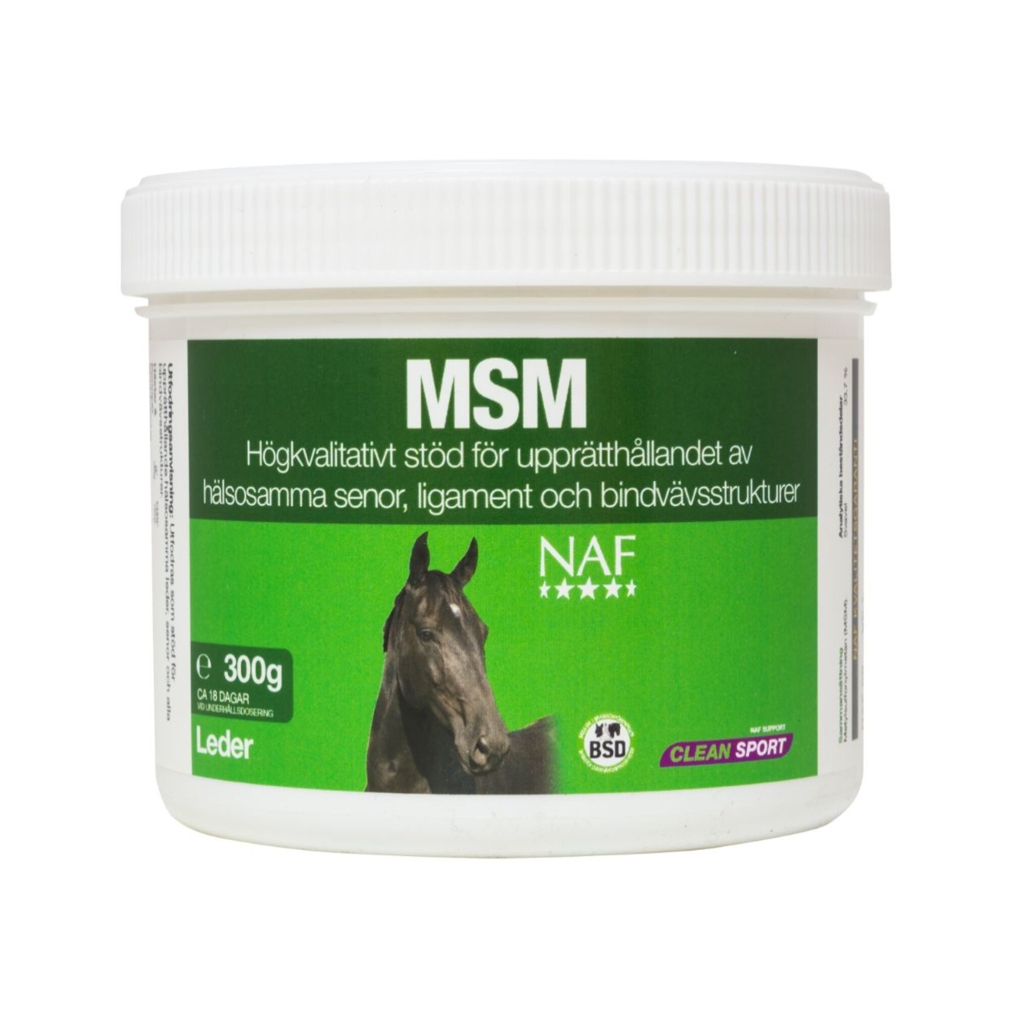 100% rent MSM från NAF 300 gr