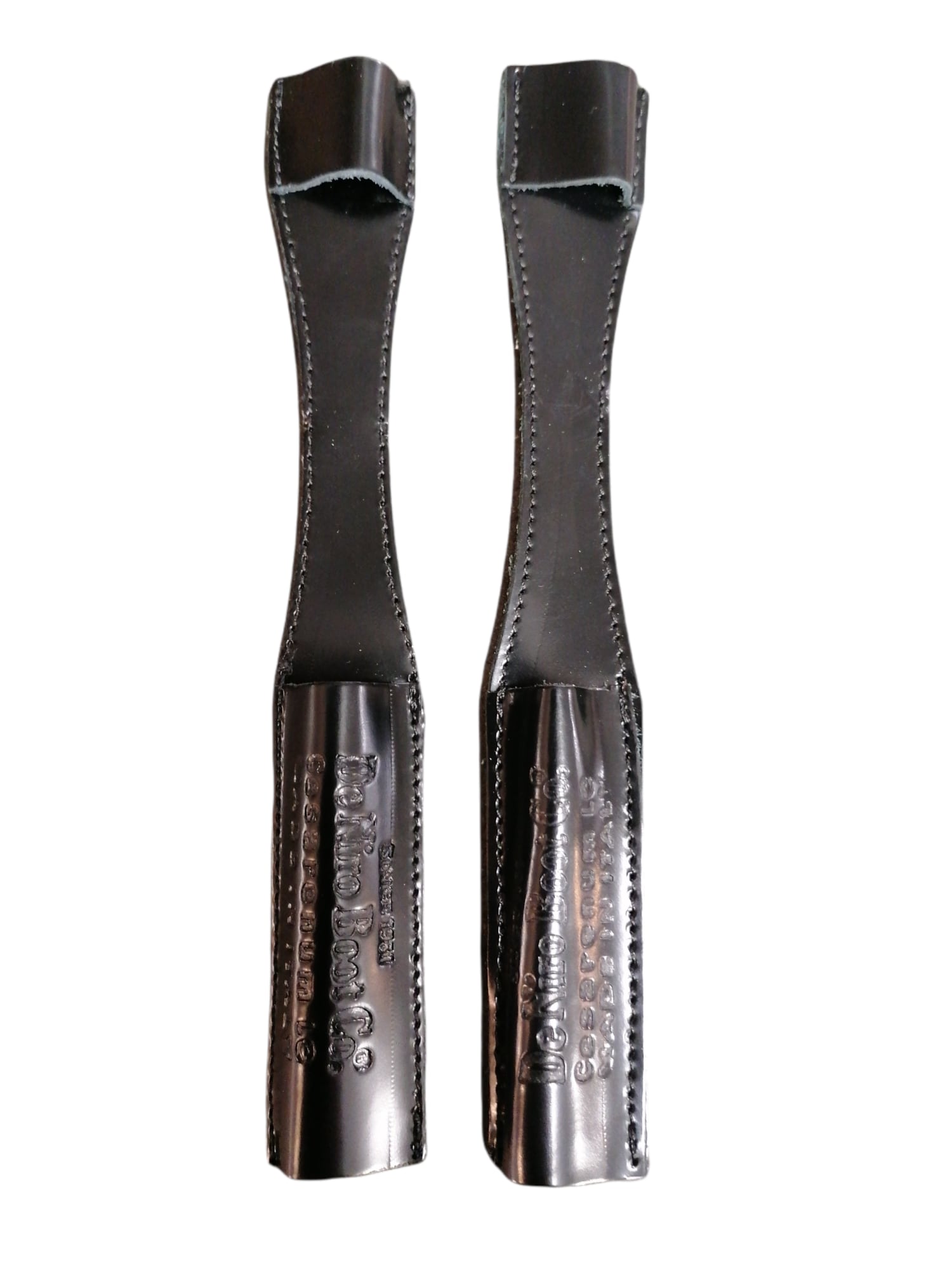 Leather Spur Covers - Brushed Black