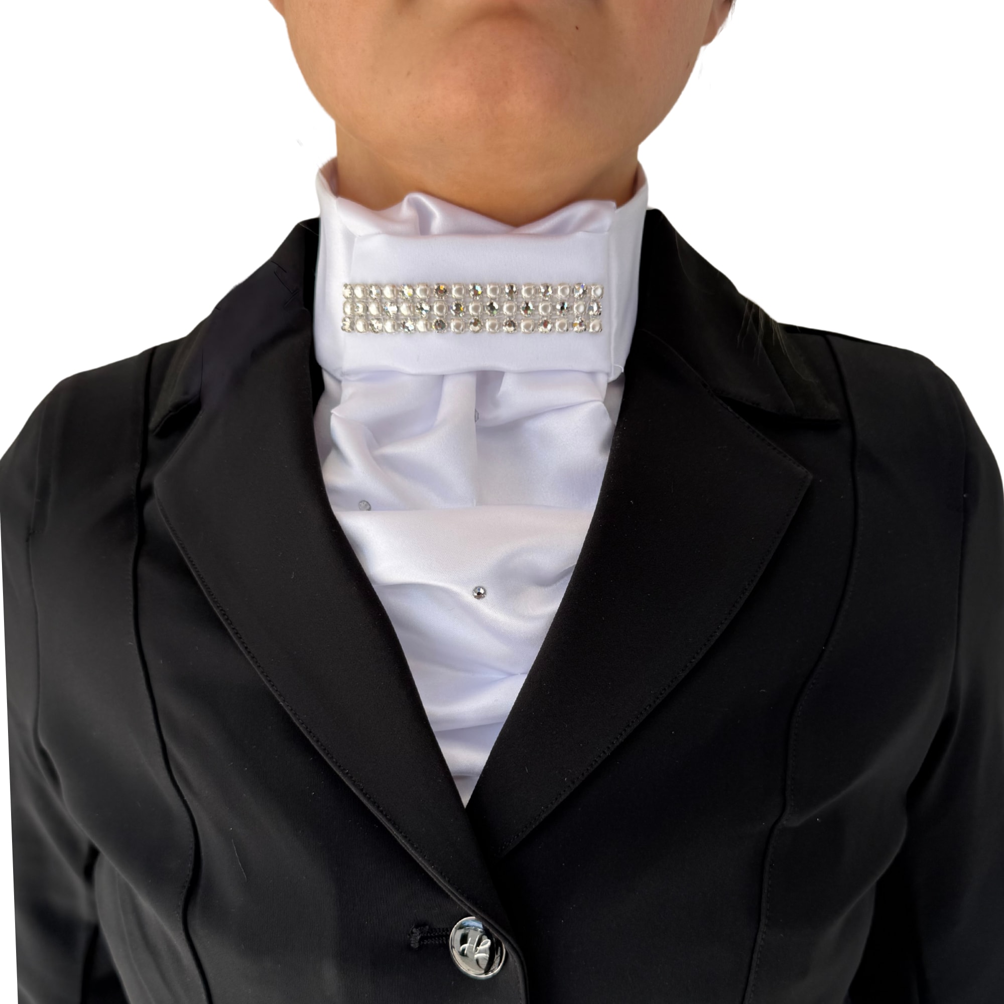 Stock Tie Contessa Premium - White