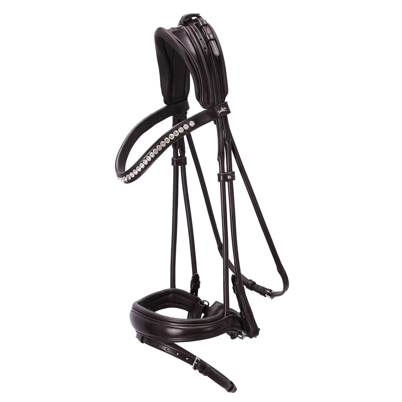 Round sewn bridle Westminster - Brown
