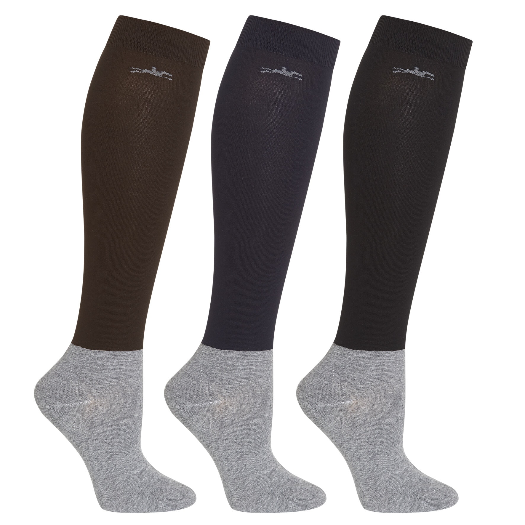 Show Socks - Brown/Navy/Black