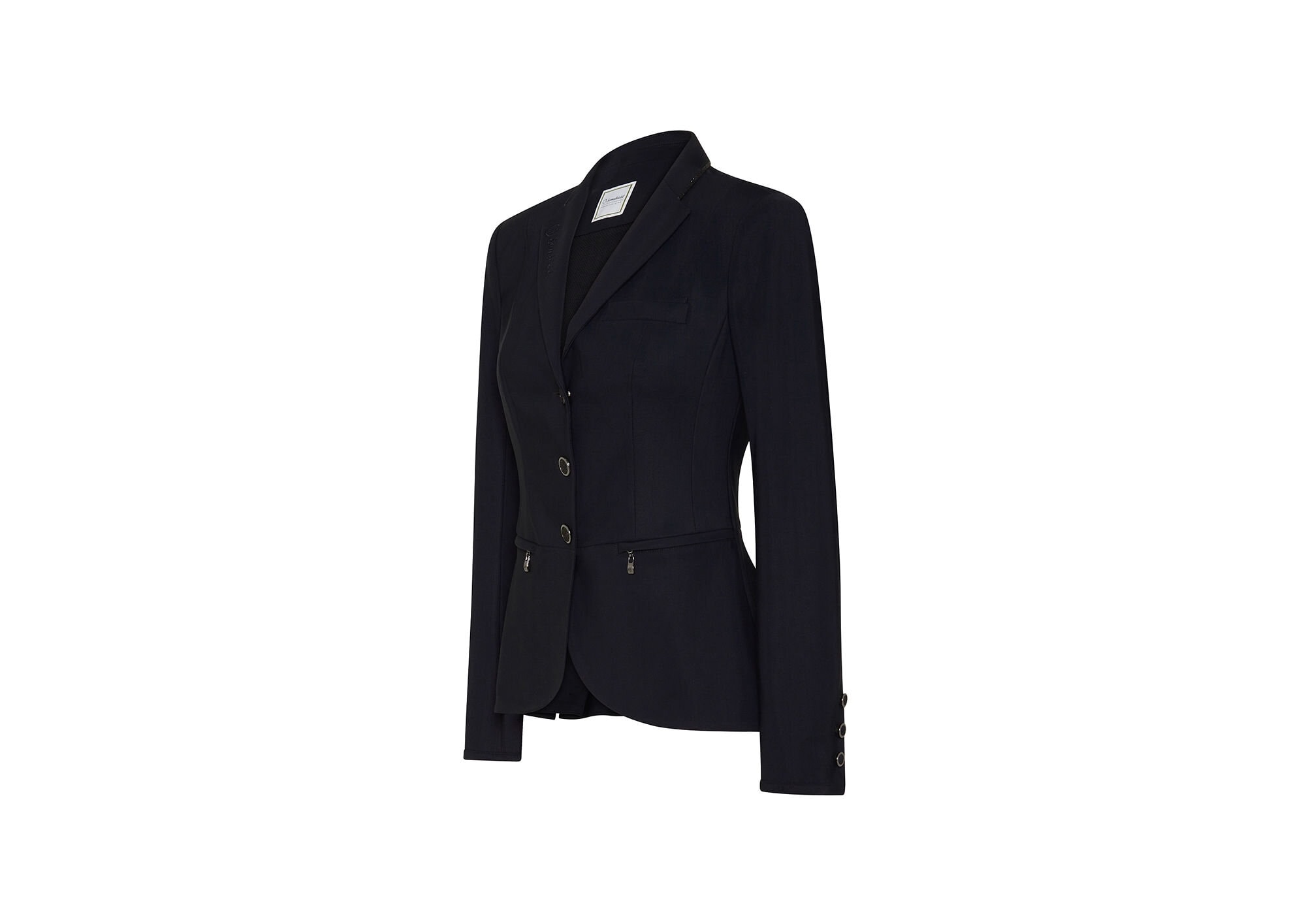 Victorine Crystal Fabric Competition Jacket - Black - DE38/FR40