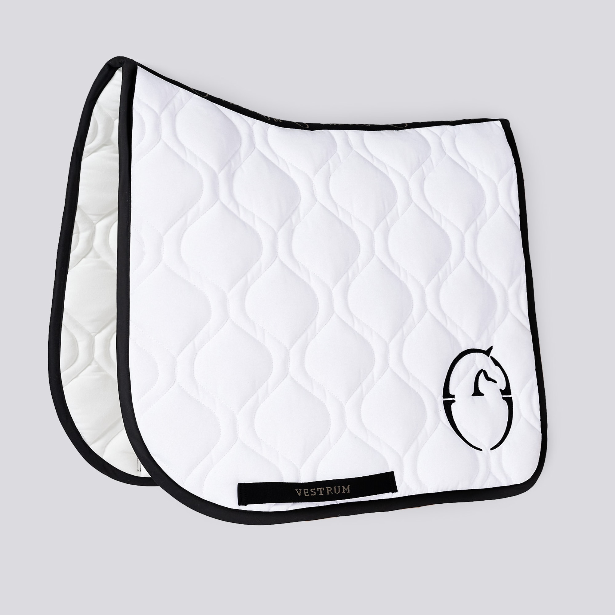 Dressage Saddle Pad Perugia - White/Black