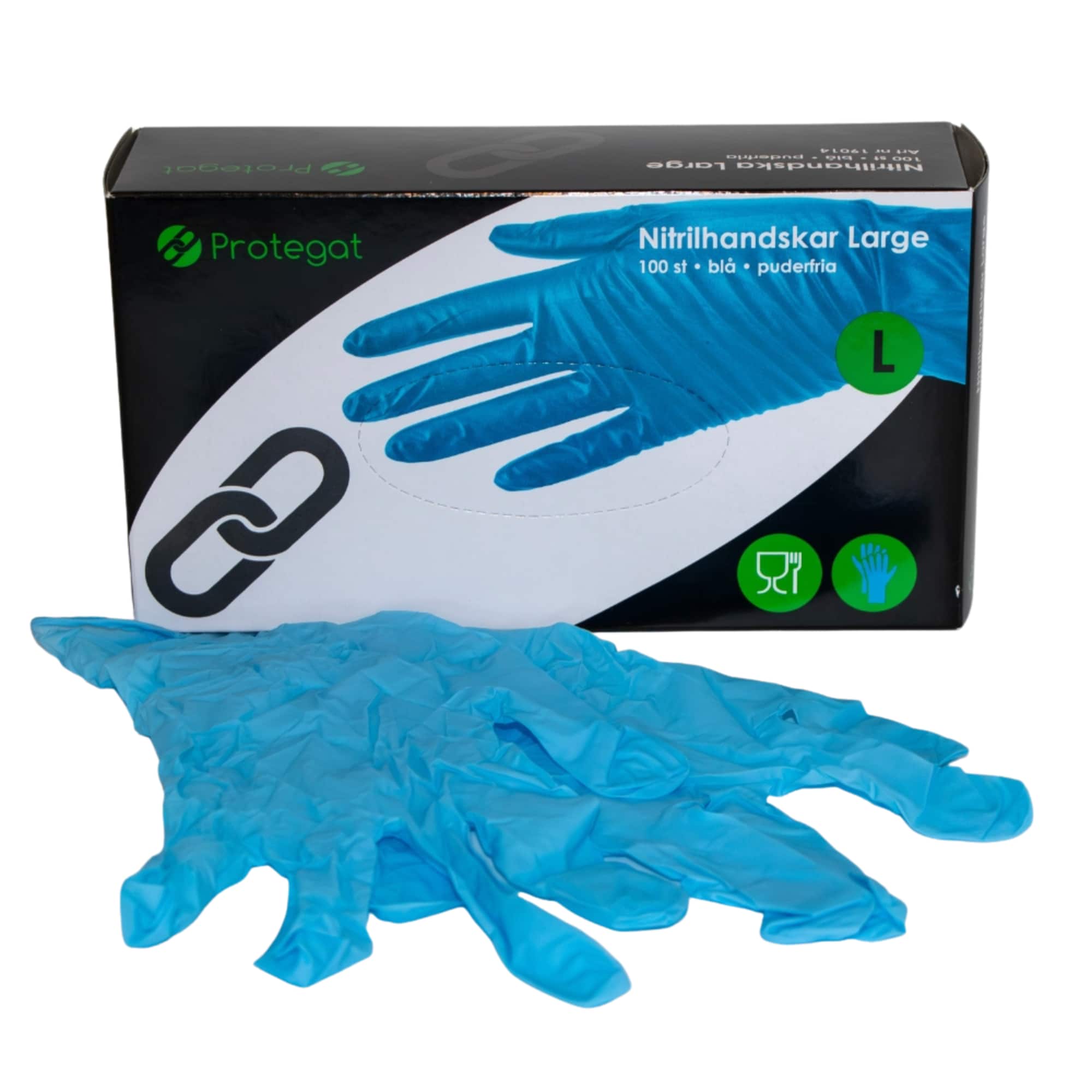 Nitrile Disposable Gloves 100 pcs - Large