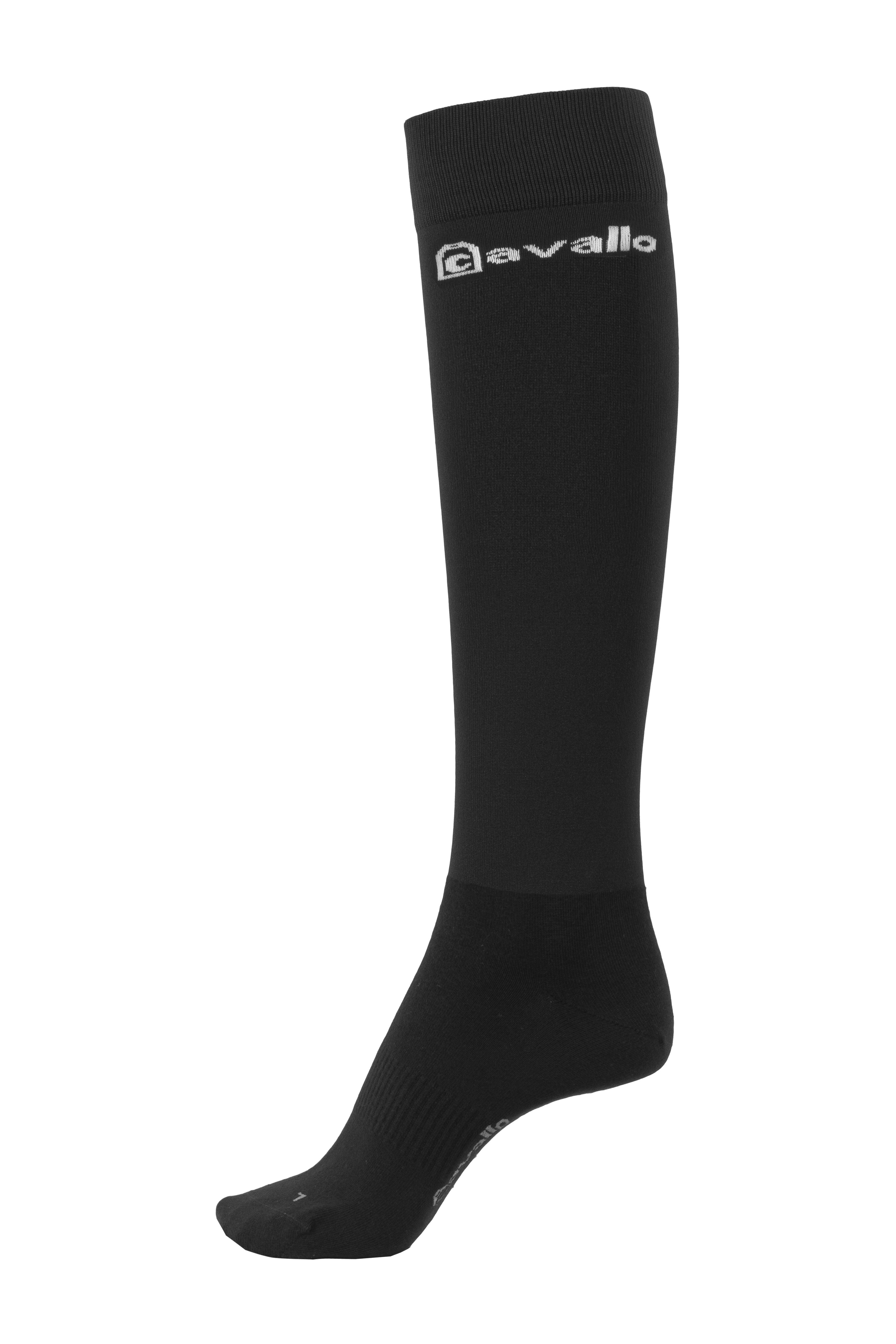 Cava Logo Riding Socks - Black